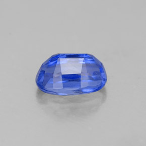 0.82캐럿 천연 블루 카이아나이트, 타원형 컷, 6.2×4.3 mm, VS-SI