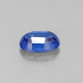 0.64캐럿 천연 블루 카이아나이트, 타원형 컷, 6.1×4.2 mm, VS-SI