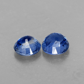 캐럿 천연 블루 카이아나이트 보석, 라운드 컷, 5.08 mm, VS-SI