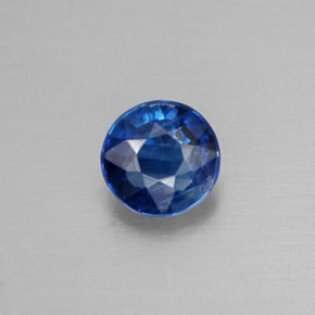 0.46캐럿 천연 블루 카이아나이트, 라운드 컷, 4.75 mm, VS-SI