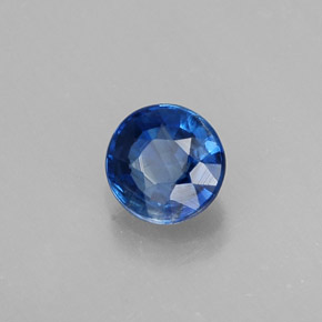 0.46캐럿 천연 블루 카이아나이트, 라운드 컷, 4.75 mm, VS-SI