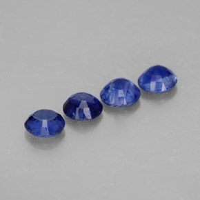 캐럿 천연 블루 카이아나이트 보석, 라운드 컷, 4.90 mm, VS-SI