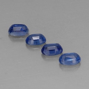 캐럿 천연 딥 블루 카이아나이트 보석, 타원형 컷, 6.1×4.2 mm, VS-SI