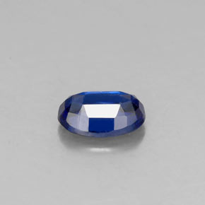 0.94캐럿 천연 딥 블루 카이아나이트, 타원형 컷, 7×5.1 mm, VS