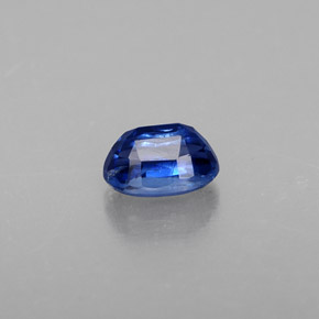 0.84캐럿 천연 딥 블루 카이아나이트, 타원형 컷, 6.2×4.2 mm, VS-SI