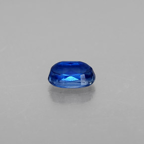 0.80캐럿 천연 딥 블루 카이아나이트, 타원형 컷, 6.2×4.2 mm, VS-SI