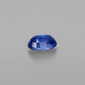 0.56캐럿 천연 딥 블루 카이아나이트, 타원형 컷, 5.9×4 mm, VS