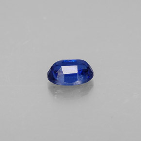 0.68캐럿 천연 딥 블루 카이아나이트, 타원형 컷, 6×4.1 mm, VS