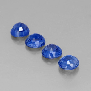 캐럿 천연 블루 카이아나이트 보석, 라운드 컷, 4.91 mm, SI