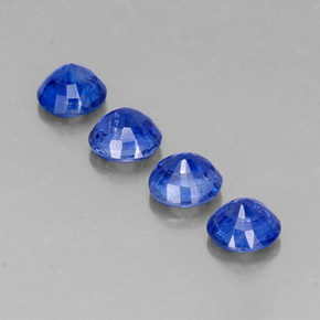 캐럿 천연 블루 카이아나이트 보석, 라운드 컷, 5.02 mm, SI