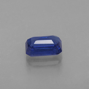 0.82캐럿 천연 블루 카이아나이트, 에메랄드 컷, 6.2×4.1 mm, VS-SI