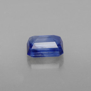 0.96캐럿 천연 블루 카이아나이트, 에메랄드 컷, 6.1×4.3 mm, VS