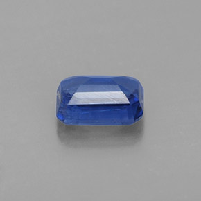 0.77캐럿 천연 블루 카이아나이트, 에메랄드 컷, 6×4.1 mm, VS