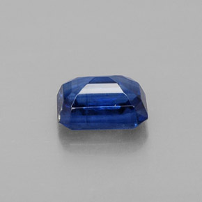 0.88캐럿 천연 블루 카이아나이트, 에메랄드 컷, 6.2×4.1 mm, VS-SI