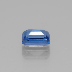 0.76캐럿 천연 블루 카이아나이트, 에메랄드 컷, 6×3.9 mm, VS