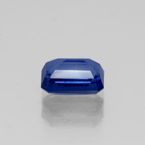 0.86캐럿 천연 블루 카이아나이트, 에메랄드 컷, 6.2×4 mm, VS-SI