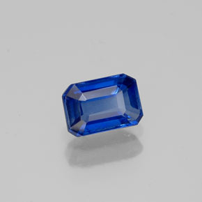 0.72캐럿 천연 블루 카이아나이트, 에메랄드 컷, 6×4.1 mm, VS-SI