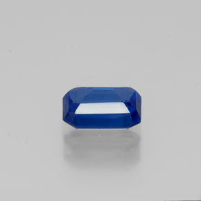 0.72캐럿 천연 블루 카이아나이트, 에메랄드 컷, 6×4.1 mm, VS-SI