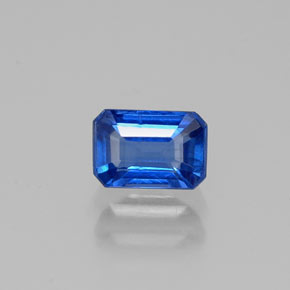 0.75캐럿 천연 블루 카이아나이트, 에메랄드 컷, 5.9×4 mm, VS-SI