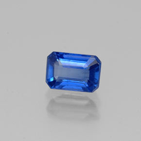 0.75캐럿 천연 블루 카이아나이트, 에메랄드 컷, 5.9×4 mm, VS-SI
