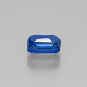 0.75캐럿 천연 블루 카이아나이트, 에메랄드 컷, 5.9×4 mm, VS-SI