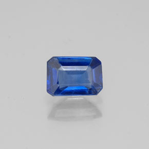 0.64캐럿 천연 블루 카이아나이트, 에메랄드 컷, 5.8×4.1 mm, VS-SI
