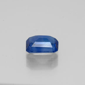0.64캐럿 천연 블루 카이아나이트, 에메랄드 컷, 5.8×4.1 mm, VS-SI