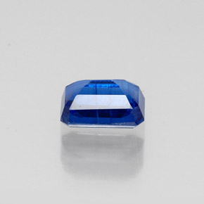 0.90캐럿 천연 블루 카이아나이트, 에메랄드 컷, 6.1×4.2 mm, VS-SI
