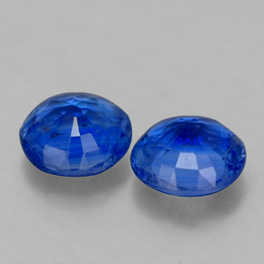 캐럿 천연 파란색 카이아나이트 보석, 라운드 컷, VS-SI