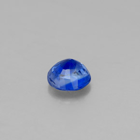 0.63캐럿 천연 블루 카이아나이트, 라운드 컷, 5.10 mm, VS