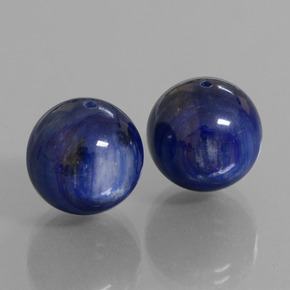 캐럿 천연 블루 카이아나이트 보석, 구형 / 볼, 12.11 mm, 불투명체