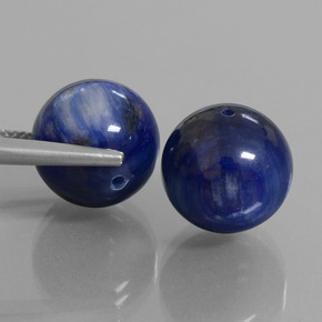 캐럿 천연 블루 카이아나이트 보석, 구형 / 볼, 12.11 mm, 불투명체