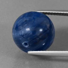 16.81캐럿 천연 블루 카이아나이트, 구형 / 볼, 12.33 mm, 불투명체