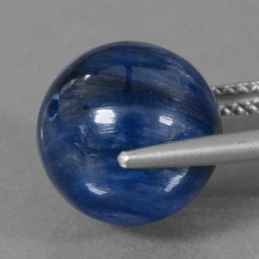 12.83캐럿 천연 블루 카이아나이트, 구형 / 볼, 11.42 mm, 불투명체