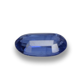 1.61캐럿 천연 블루 카이아나이트, 타원형 컷, 8.9×5.3 mm, VS-SI
