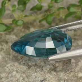 2.80캐럿 천연 파란색 카이아나이트, 배 모양, VS