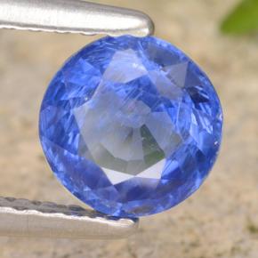 0.93캐럿 천연 블루 카이아나이트, 라운드 컷, 6.01 mm, VS-SI