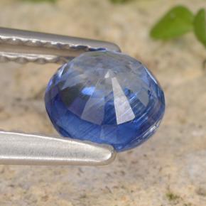 0.71캐럿 천연 파란색 카이아나이트, 라운드 컷, VS-SI