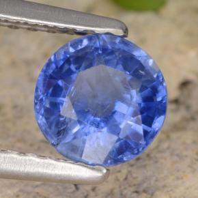 0.98캐럿 천연 블루 카이아나이트, 라운드 컷, 5.94 mm, VS-SI