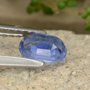 0.57캐럿 천연 블루 카이아나이트, 타원형 컷, 6×4 mm, VS-SI