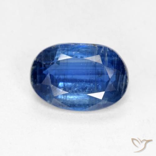 0.98ct 자연스러운 진한 파란색 카이아나이트, 타원형, SI