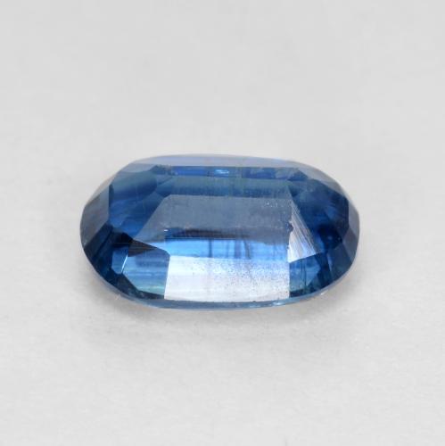 1.18캐럿 천연 네이비 블루 카이아나이트, 타원형 컷, 7.4×5.1 mm, SI