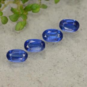1.57캐럿 천연 딥 블루 카이아나이트 보석, 타원형 컷, 5.3×3.3 mm, SI