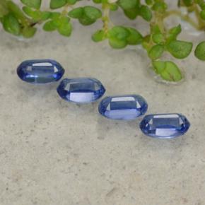 1.57캐럿 천연 딥 블루 카이아나이트 보석, 타원형 컷, 5.3×3.3 mm, SI