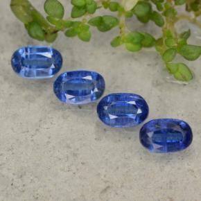 2.60캐럿 천연 블루 카이아나이트 보석, 타원형 컷, 6.3×4.1 mm, VS