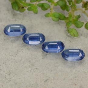 2.60캐럿 천연 블루 카이아나이트 보석, 타원형 컷, 6.3×4.1 mm, VS
