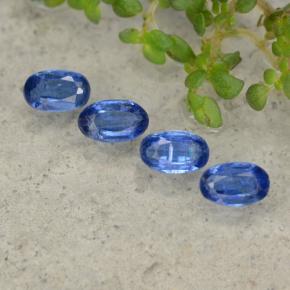 1.50캐럿 천연 블루 카이아나이트 보석, 타원형 컷, 5.3×3.3 mm, SI
