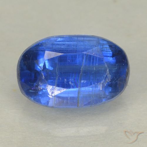 0.86ct 자연스러운 네이비 블루 카이아나이트, 타원형, VS-SI