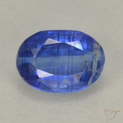 0.87ct 자연스러운 진한 파랑 카이아나이트, 타원형, VS-SI