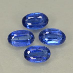 1.40캐럿 천연 딥 블루 카이아나이트 보석, 타원형 컷, 5.1×3.2 mm, VS-SI
